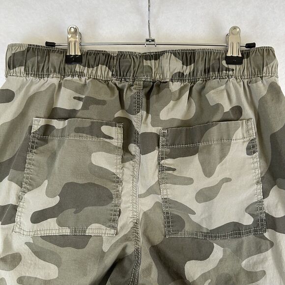 Hollister Camo Baggy Cargo Pants Womens Sz M Long Wide Leg grunge 90s y2k urban - Picture 6 of 8